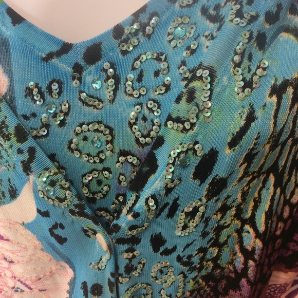 Vertigo Cardigan/Tank sweater set - Picture 3 of 6